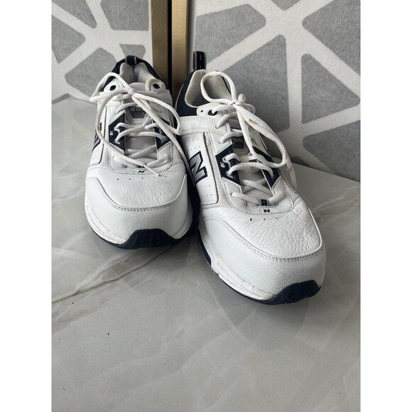 New Balance Shoes Men White Leather Athletic Shoes MX855 WN Sz 14 D Sneakers main image 8
